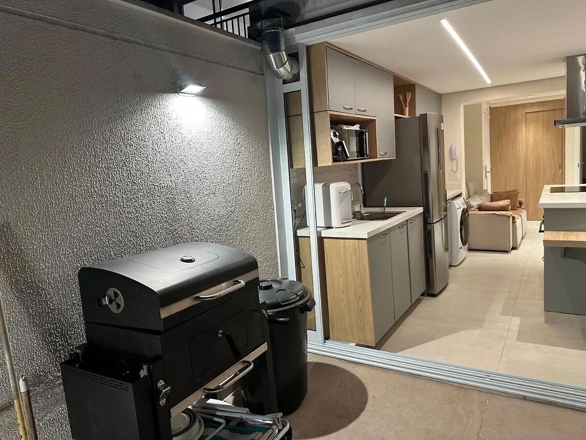 Lk906 Apto Com Terraco Privativo E Cozinha Completa 상파울루 0*,  브라질
